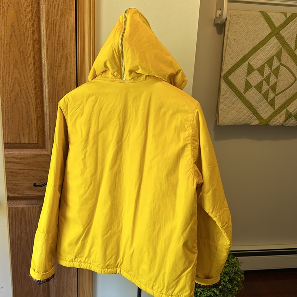 Tommy Hilfiger Yellow Zipper and Snap Jacket with Hood - Picture 7 of 12